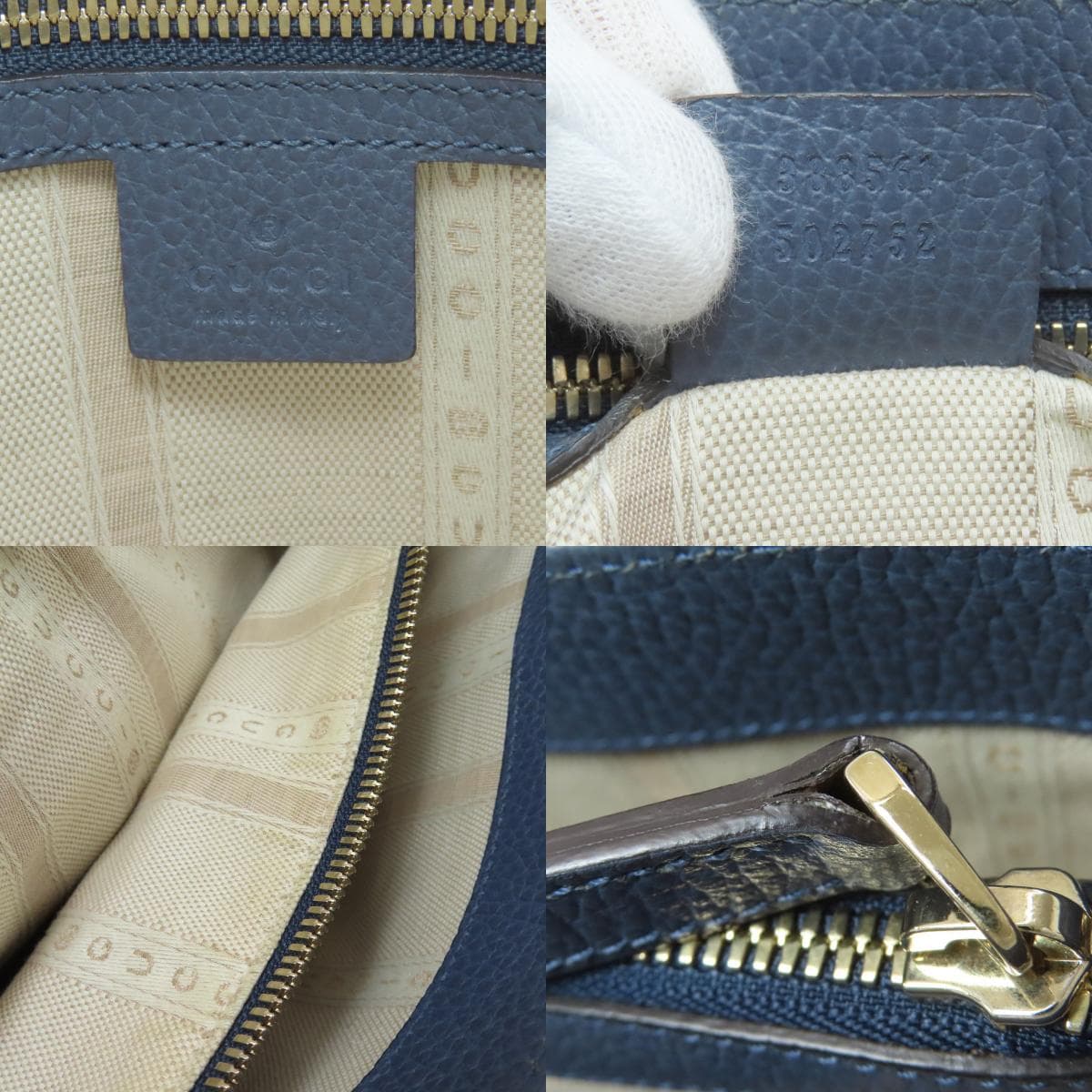 Gucci 388561 Logo Handbag Calf Leather Ladies [Used] [GUCCI] 388561 6