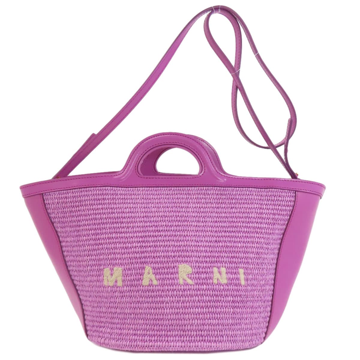 Marni Tropicana 2WAY Handbag Raffia/Leather Women's [Used] [MARNI]