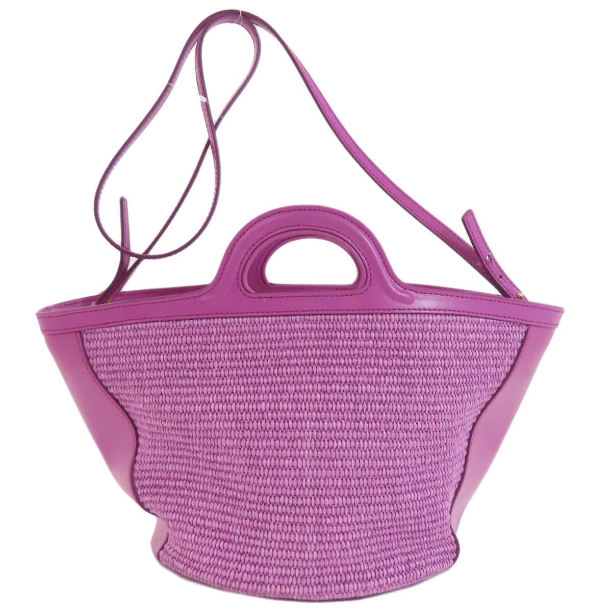 Marni Tropicana 2WAY Handbag Raffia/Leather Women's [Used] [MARNI] 2