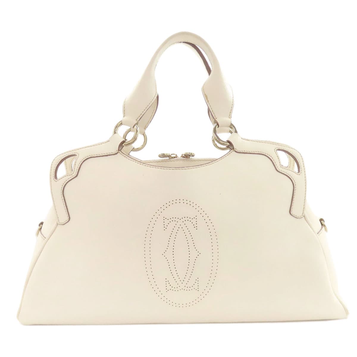 Cartier Marcello Handbag Leather Ladies [Used] [CARTIER]