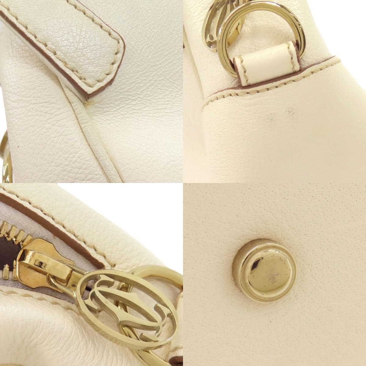 Cartier Marcello Handbag Leather Ladies [Used] [CARTIER] 8