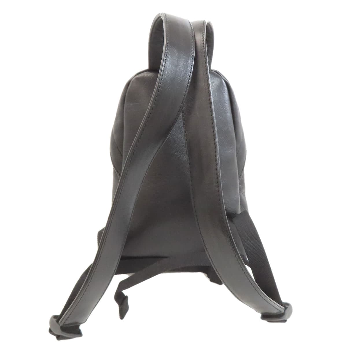 Balenciaga 680026 B Logo Backpack Daypack Calf Leather Ladies [Used] [BALENCIAGA] 680026 2