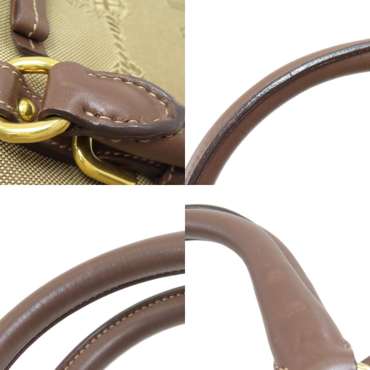 Prada logo hardware 2WAY handbag canvas ladies [used] [PRADA] 8