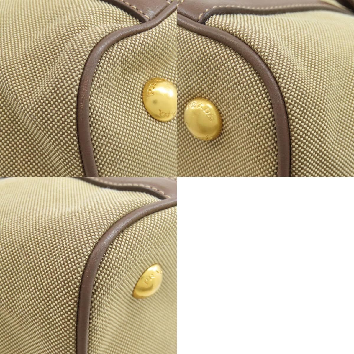 Prada logo hardware 2WAY handbag canvas ladies [used] [PRADA] 10