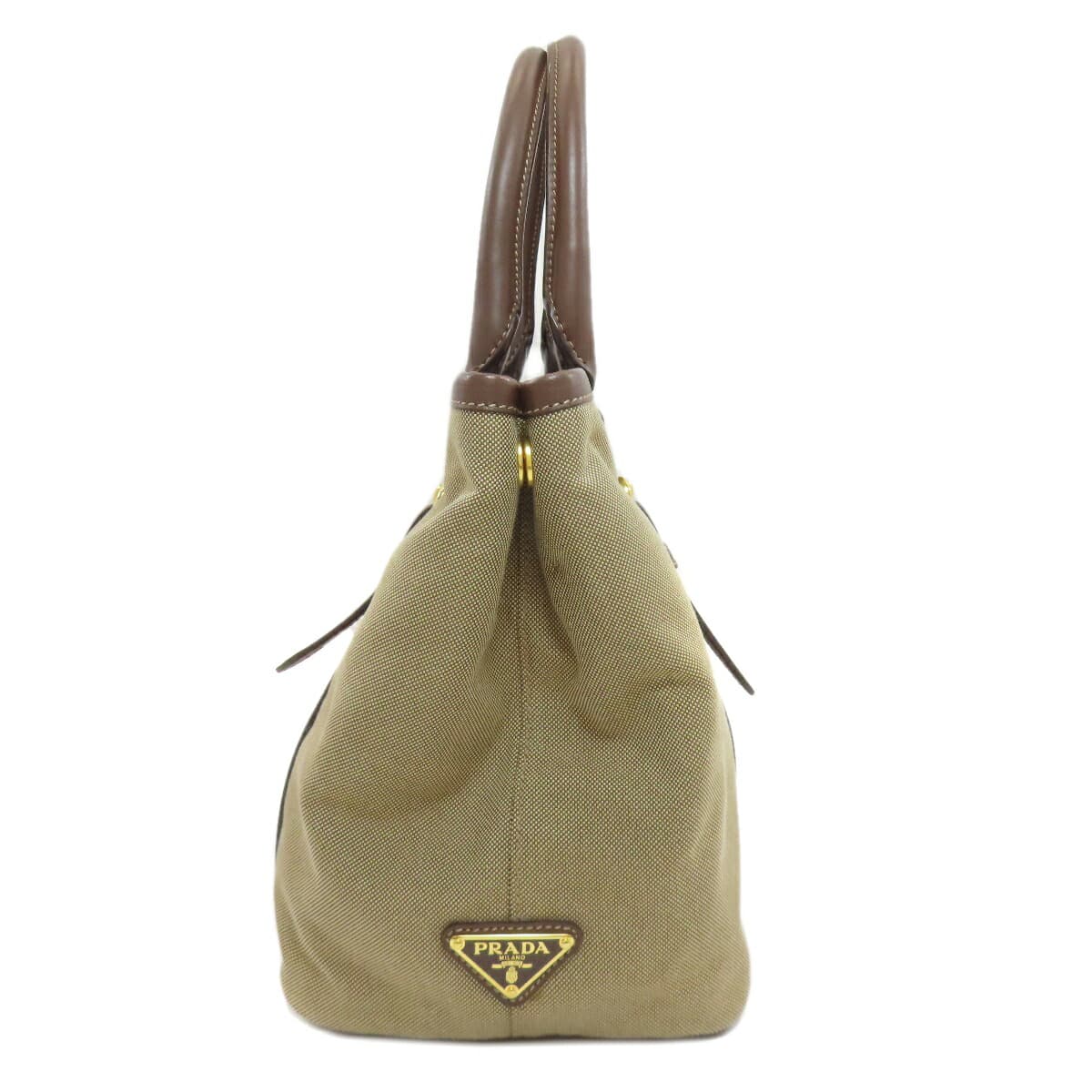 Prada logo hardware 2WAY handbag canvas ladies [used] [PRADA] 3