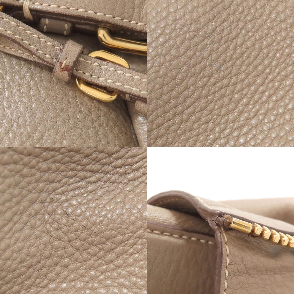 Prada One-Shoulder Tote Bag Calf Leather Ladies [Used] [PRADA] 7