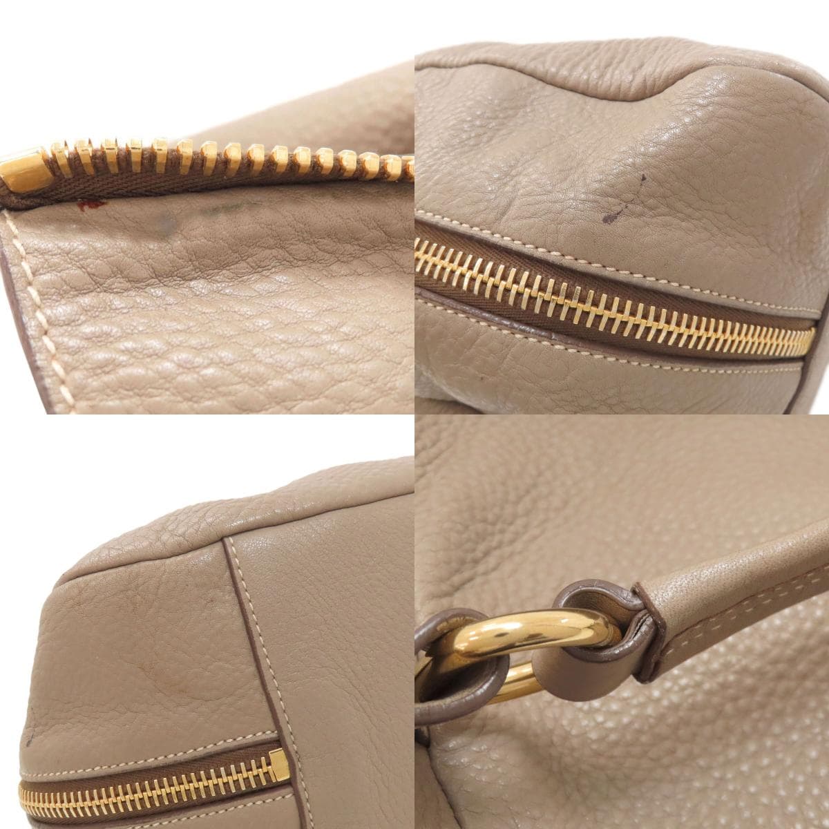 Prada One-Shoulder Tote Bag Calf Leather Ladies [Used] [PRADA] 8