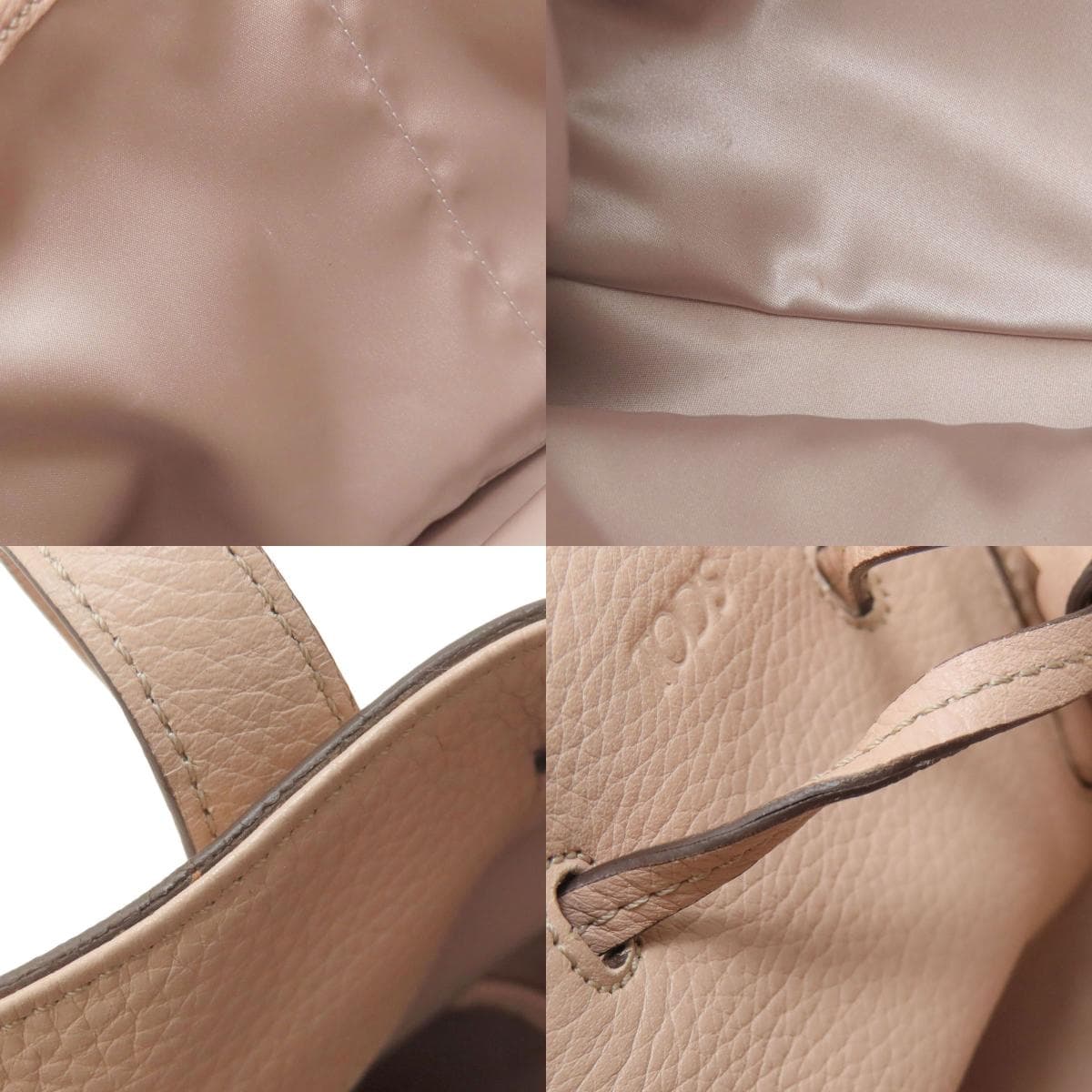 Tod's drawstring bag tote bag leather women's [used] [TODS] 6