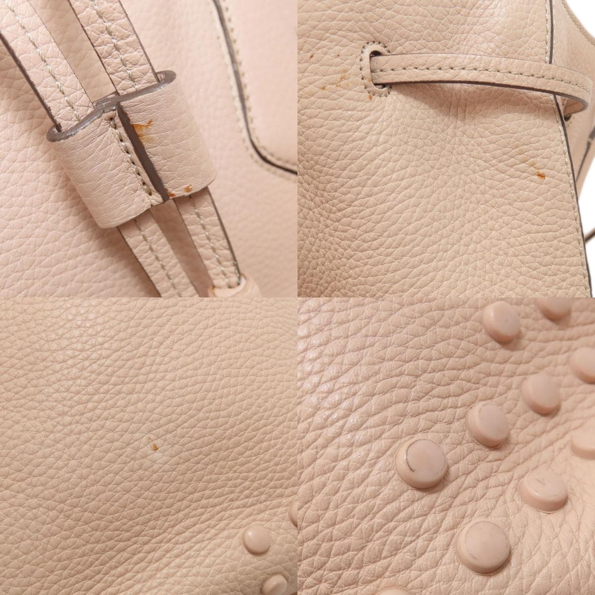 Tod's drawstring bag tote bag leather women's [used] [TODS] 7