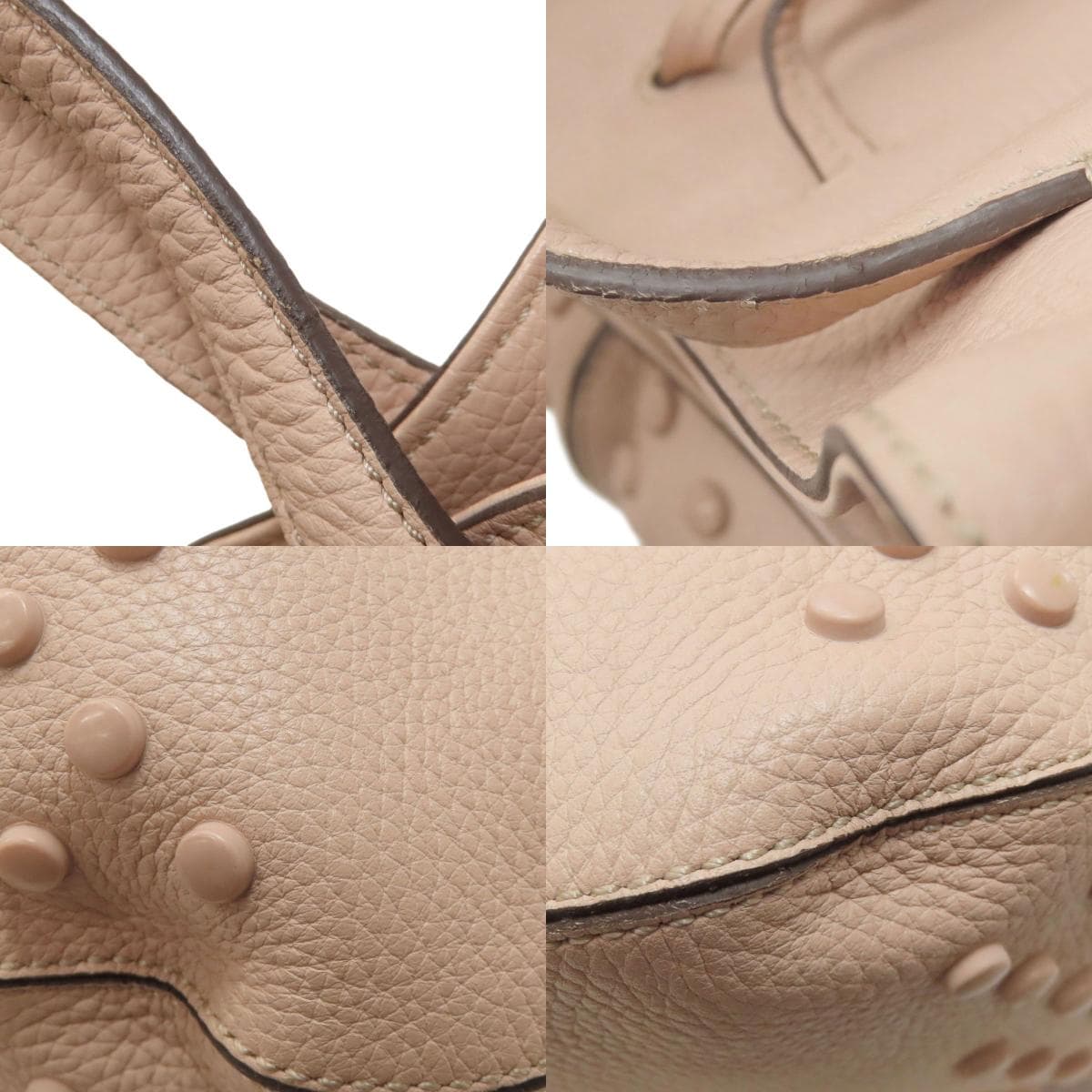 Tod's drawstring bag tote bag leather women's [used] [TODS] 9