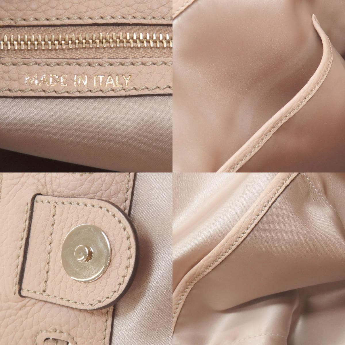 Tod's drawstring bag tote bag leather women's [used] [TODS] 5