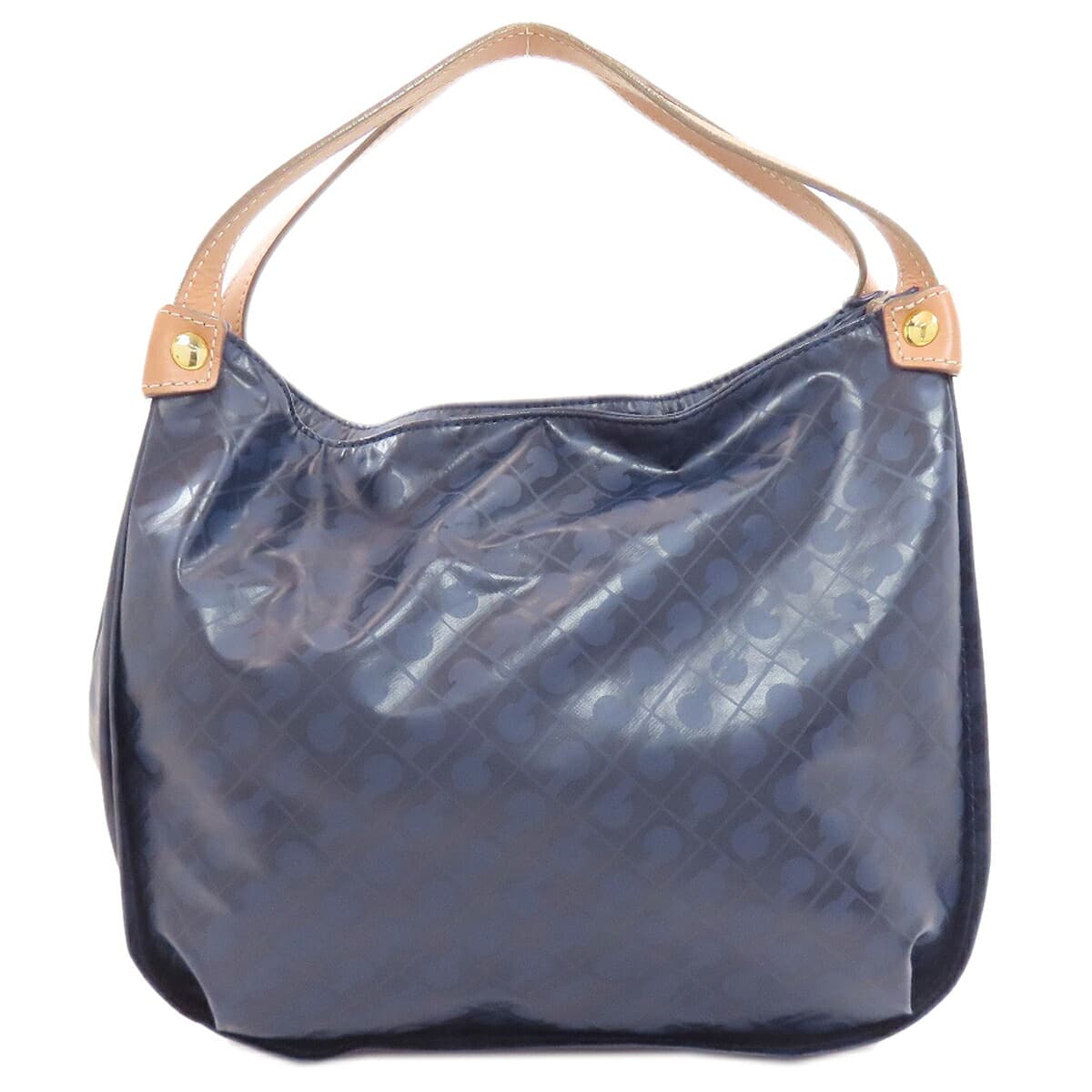 Gherardini Logo Motif Softy Handbag Polyester/Polyurethane Coating Ladies [Used][GHERARDINI]