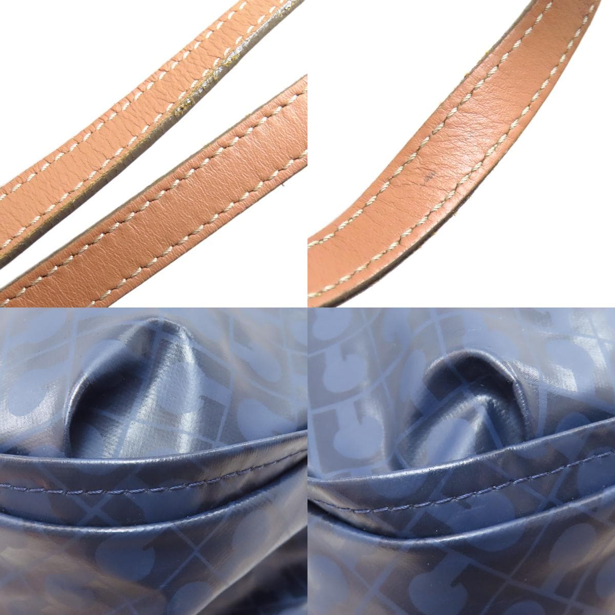 Gherardini Logo Motif Softy Handbag Polyester/Polyurethane Coating Ladies [Used][GHERARDINI] 9