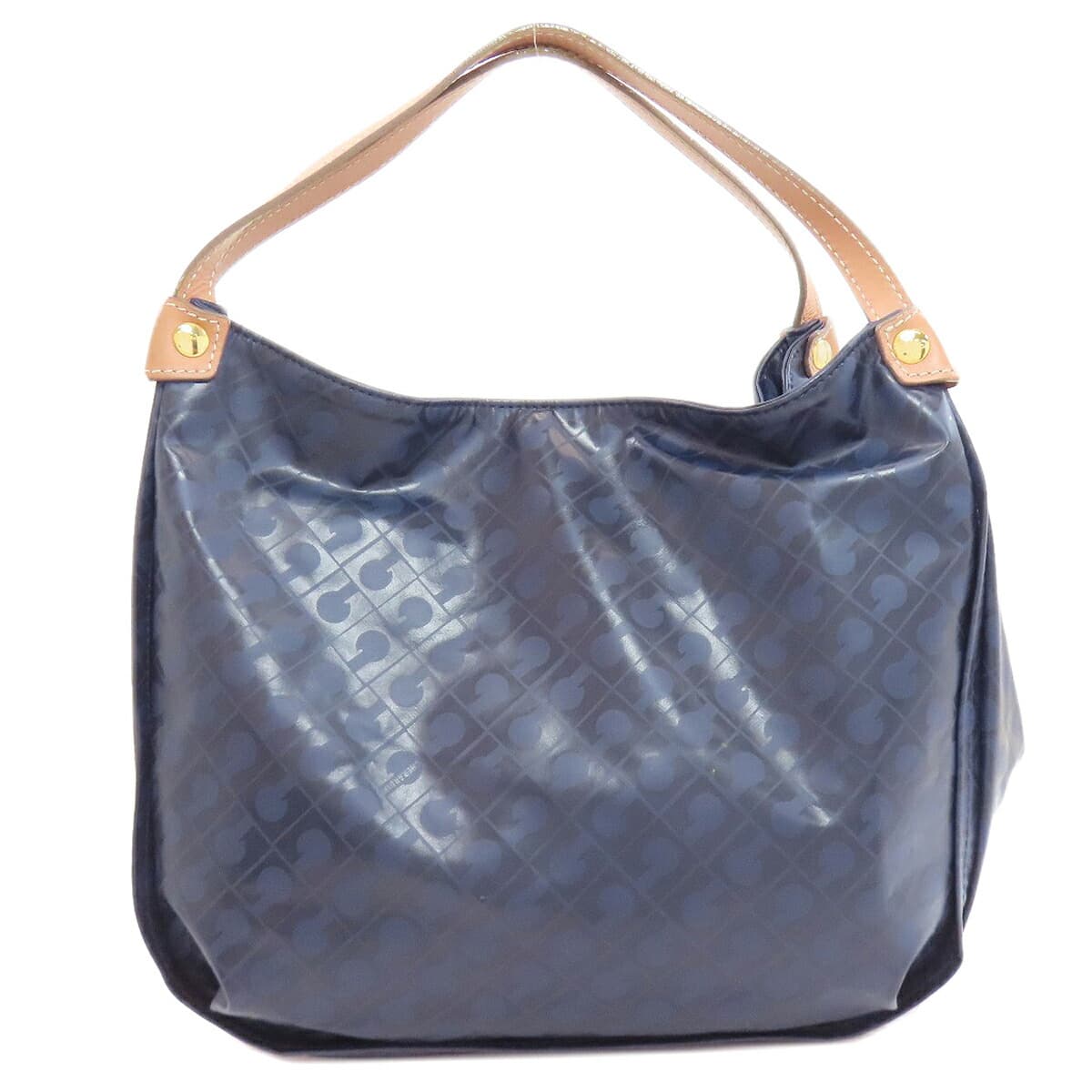 Gherardini Logo Motif Softy Handbag Polyester/Polyurethane Coating Ladies [Used][GHERARDINI] 2