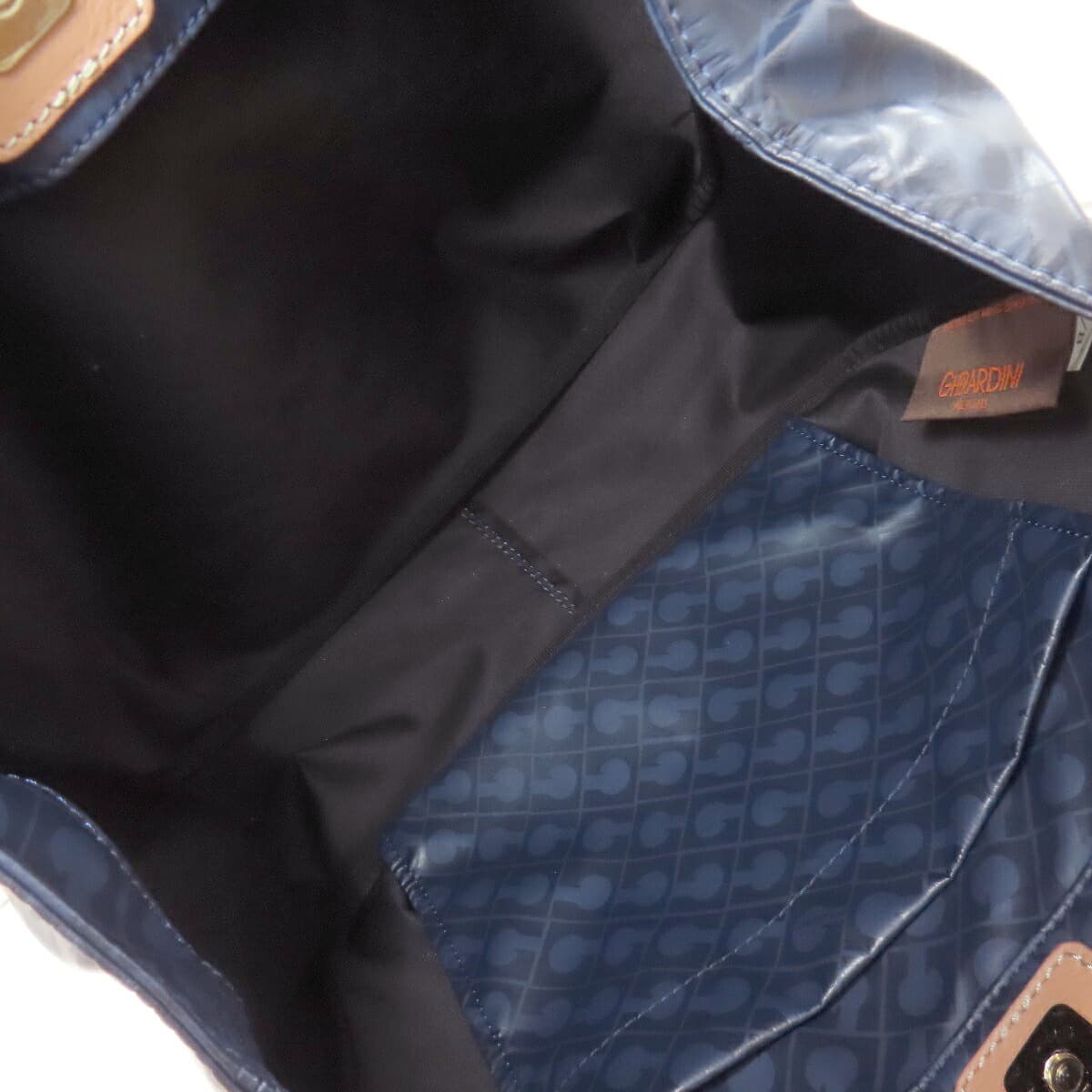 Gherardini Logo Motif Softy Handbag Polyester/Polyurethane Coating Ladies [Used][GHERARDINI] 5