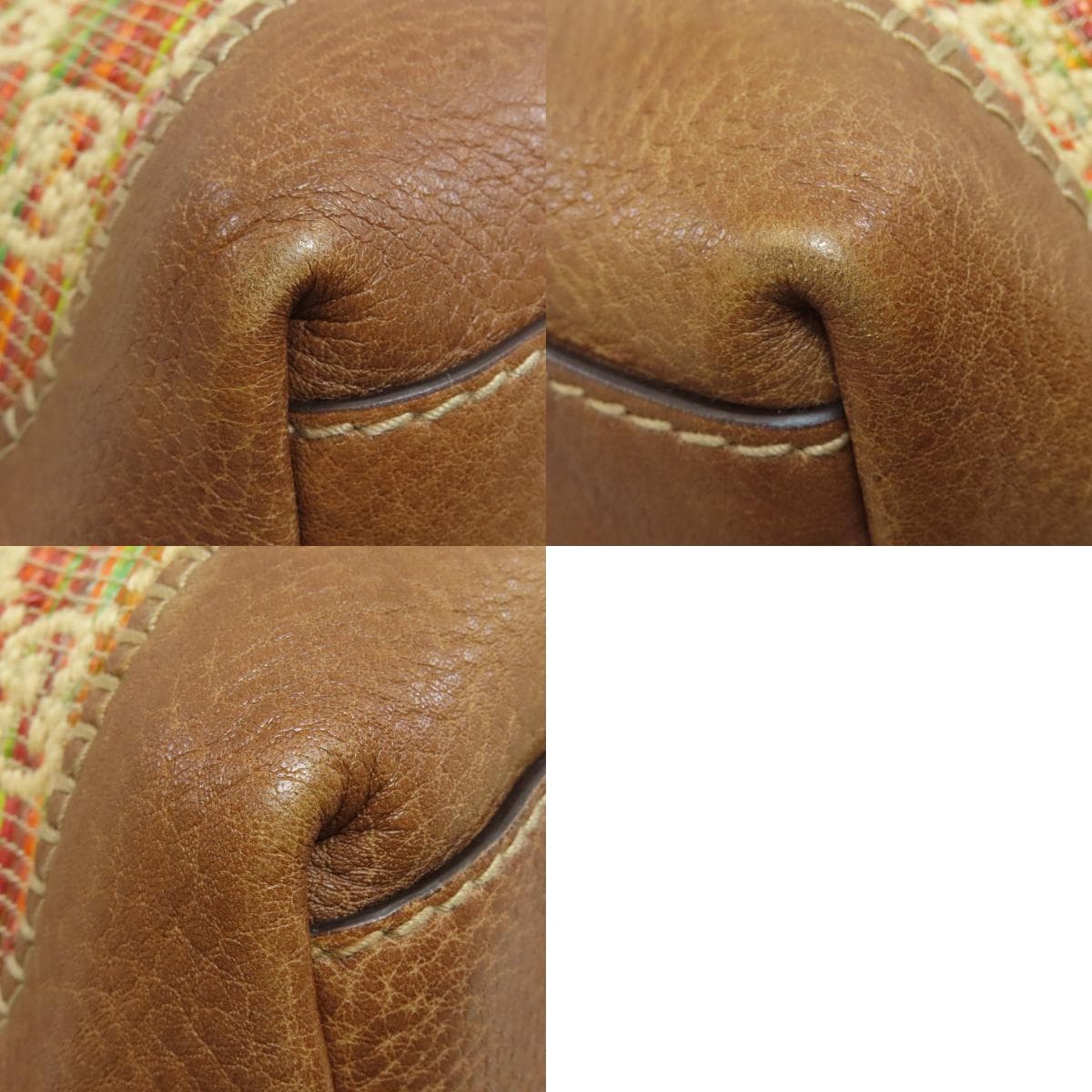 Gucci 233387 GG Tote Bag Leather/Straw Ladies [Used] [GUCCI] 233387 10