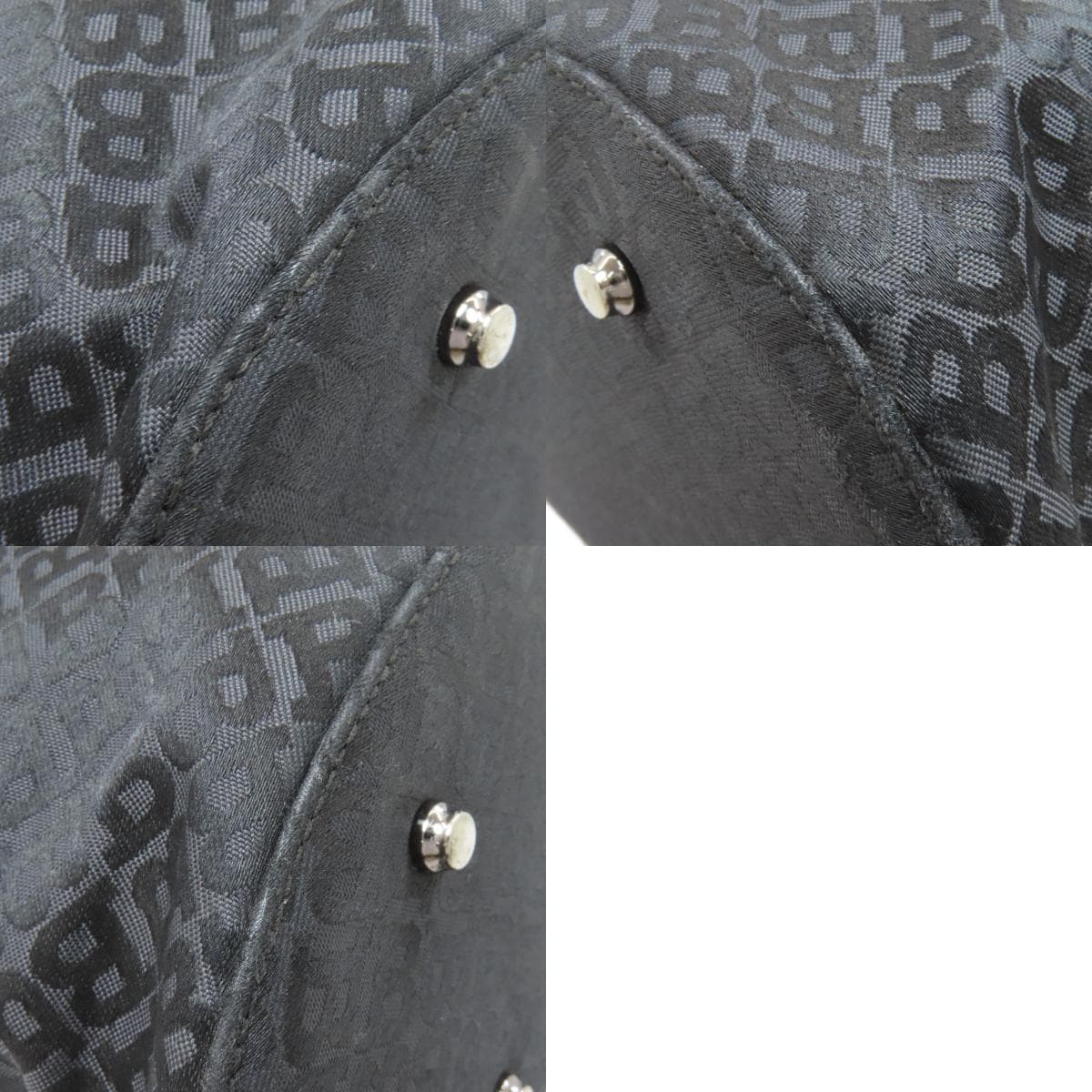 Bally B logo tote bag canvas/leather for women [Used] [BALLY] 10