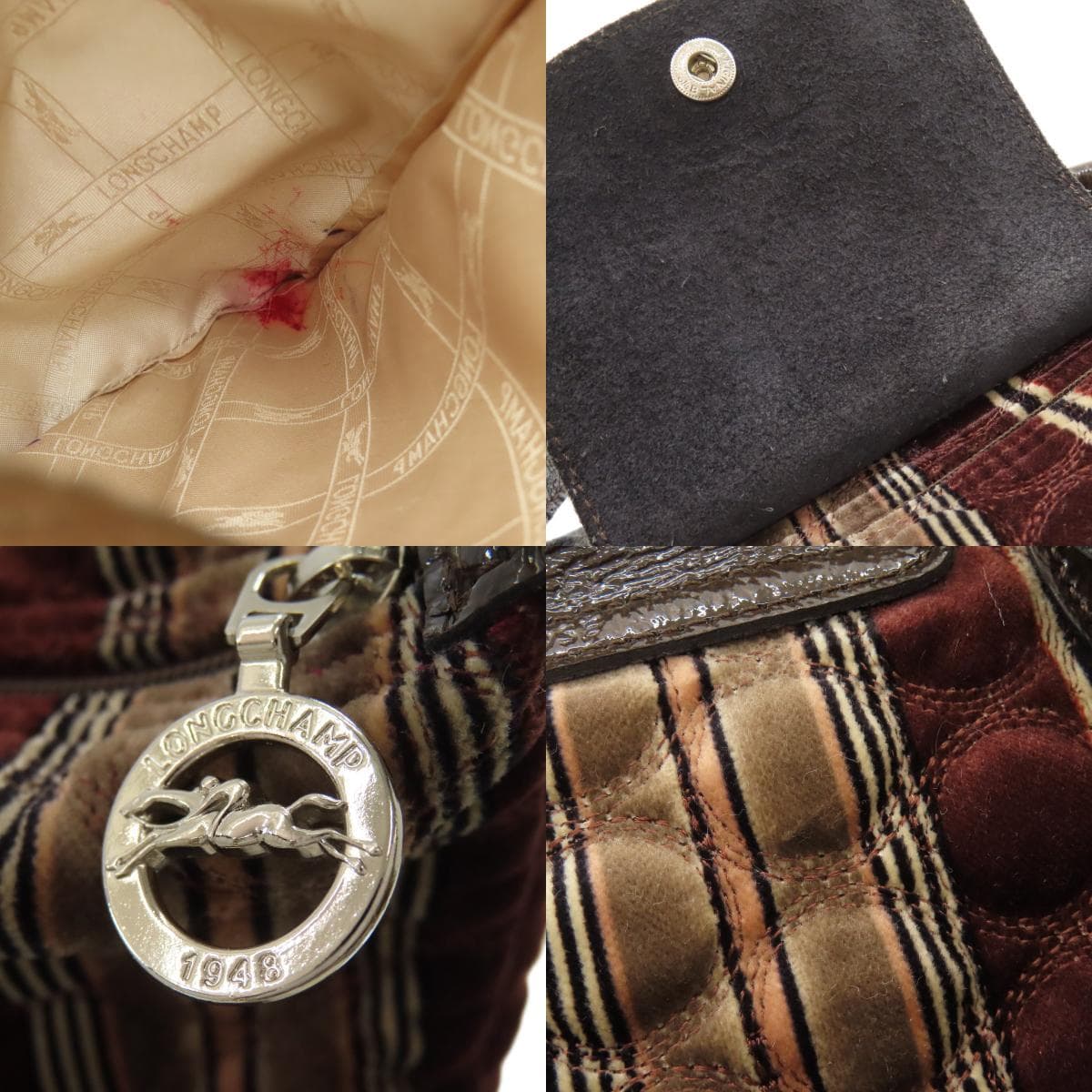 Longchamp Le Pliage Quilted Tote Bag Suede for Women [Used] [Longchamp] 8