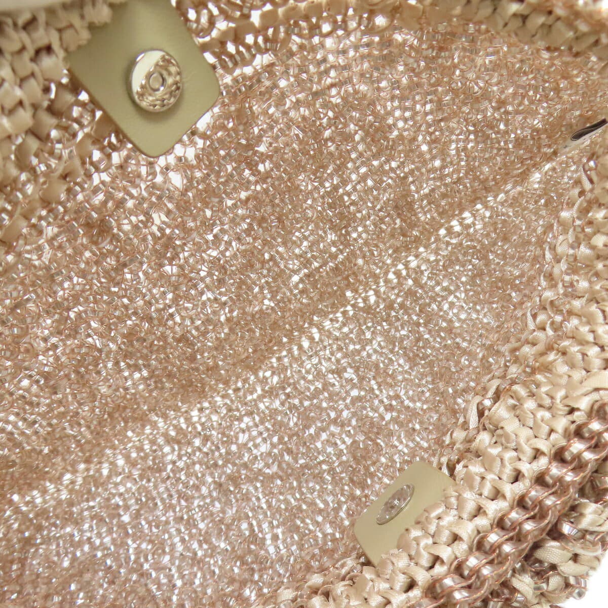 Anteprima Wire Bag Ribbon Argento Handbag PVC Ladies [Used] [ANTEPRIMA] 5