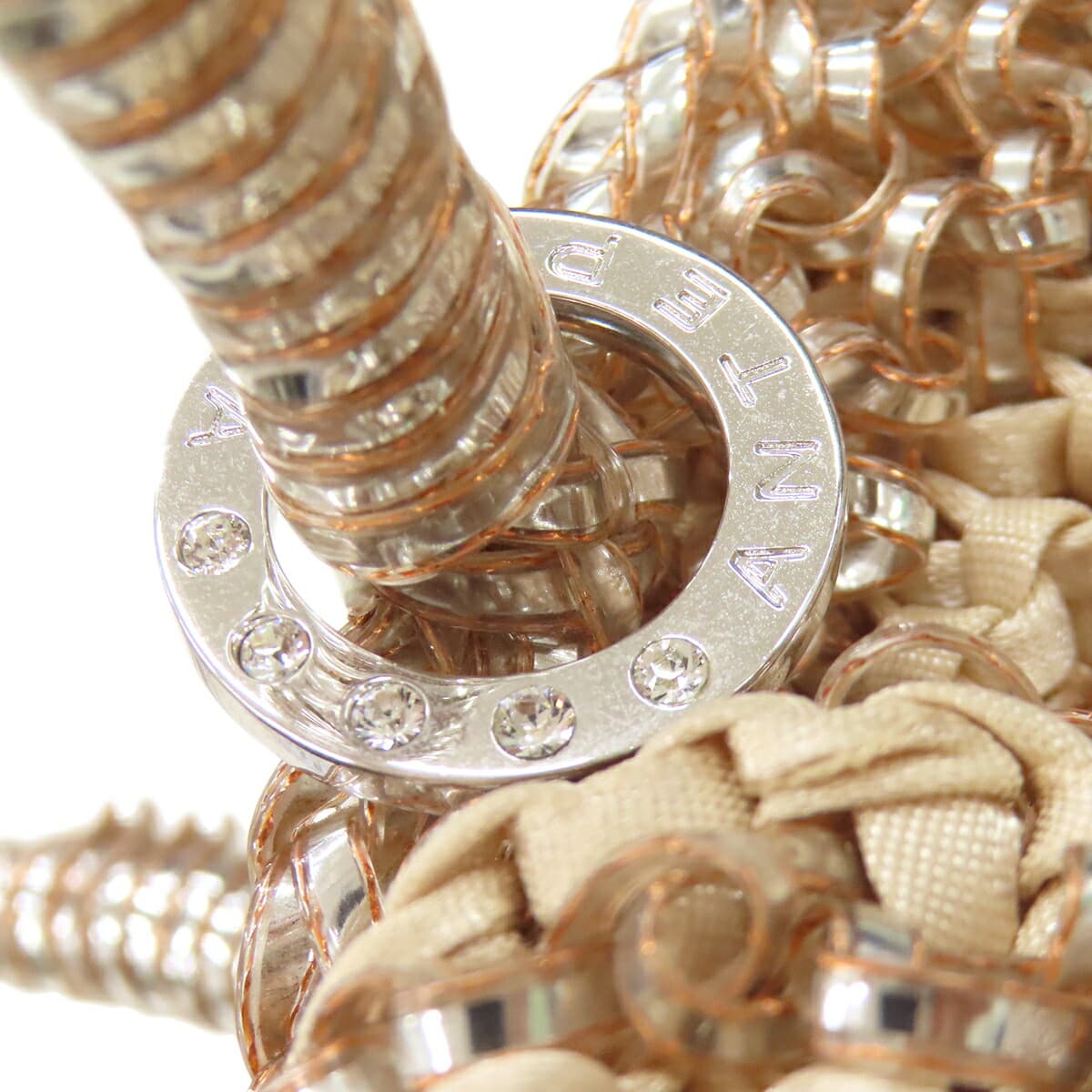 Anteprima Wire Bag Ribbon Argento Handbag PVC Ladies [Used] [ANTEPRIMA] 8