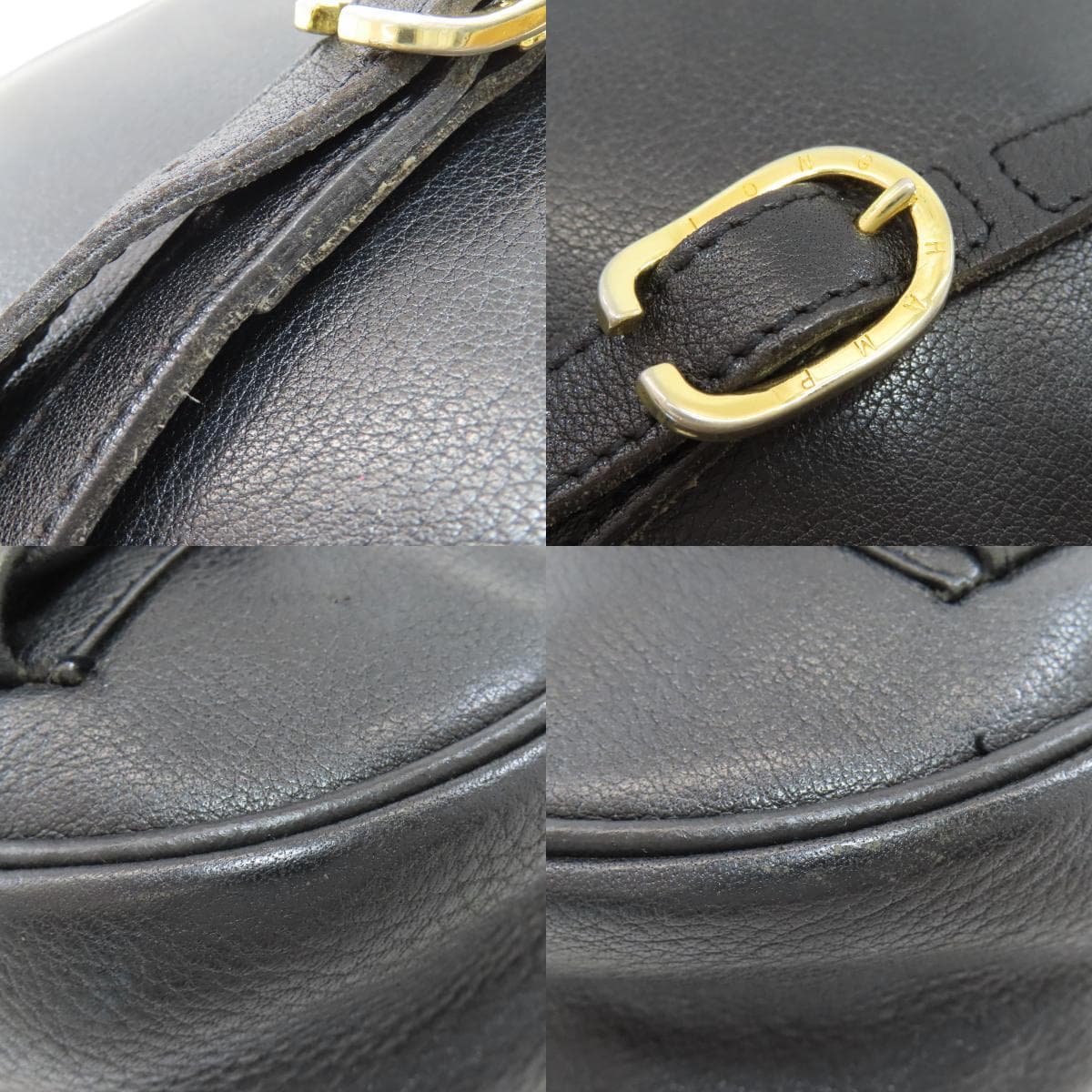 Longchamp Logo Shoulder Bag Leather Ladies [Used] [Longchamp] 9