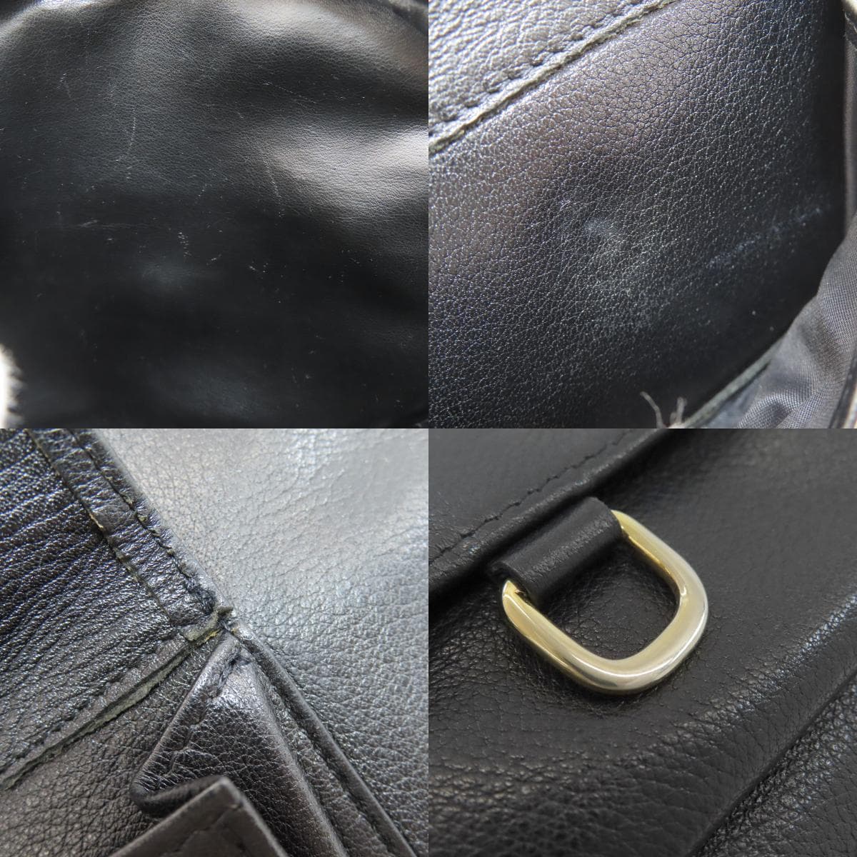 Longchamp Logo Shoulder Bag Leather Ladies [Used] [Longchamp] 7