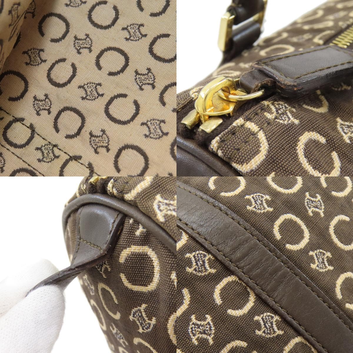 Celine Mini Boston C Macadam Boston Bag Canvas Ladies [Used] [CELINE] 7