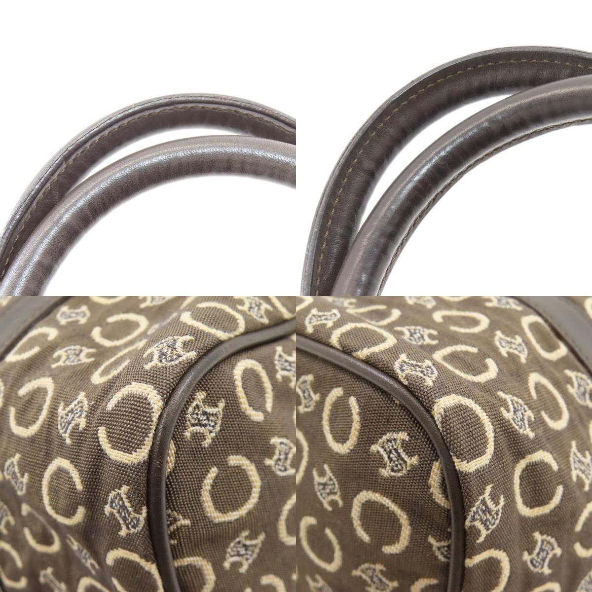 Celine Mini Boston C Macadam Boston Bag Canvas Ladies [Used] [CELINE] 9