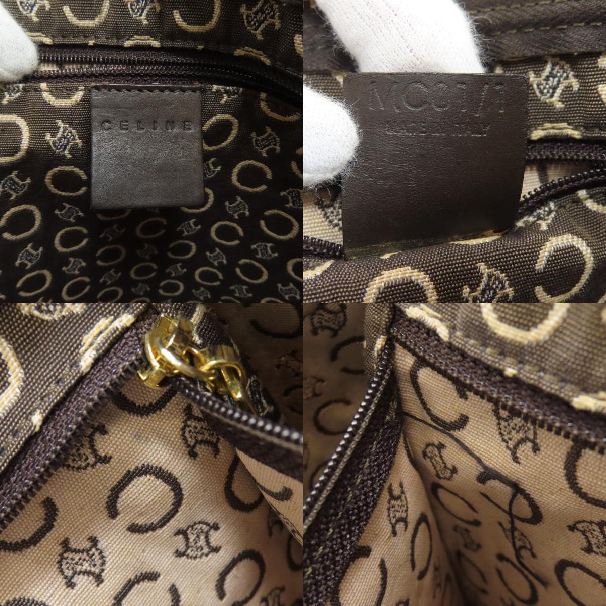 Celine Mini Boston C Macadam Boston Bag Canvas Ladies [Used] [CELINE] 6