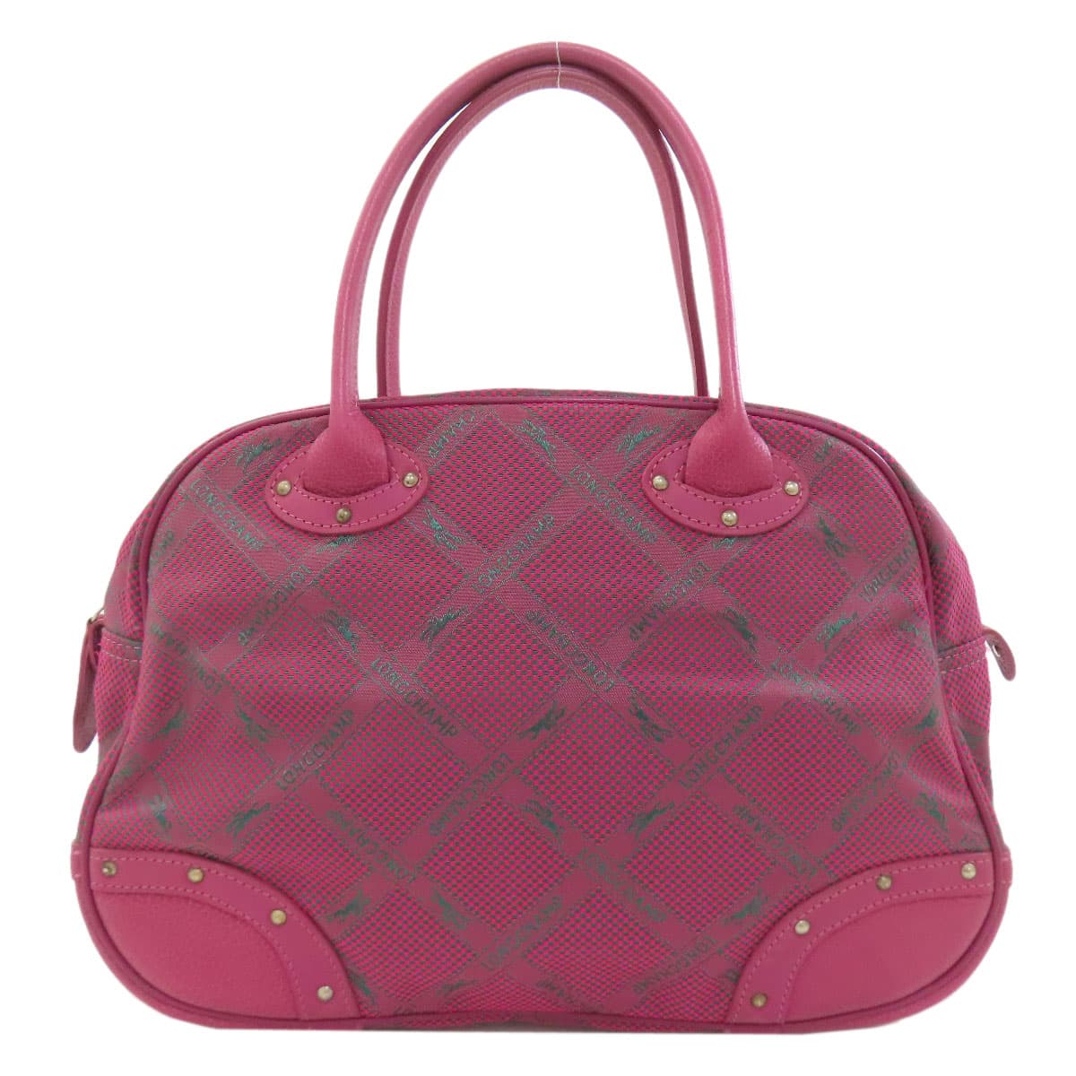 Longchamp Longchamp Horse Check Handbag Nylon Material Ladies [Used] [Longchamp]