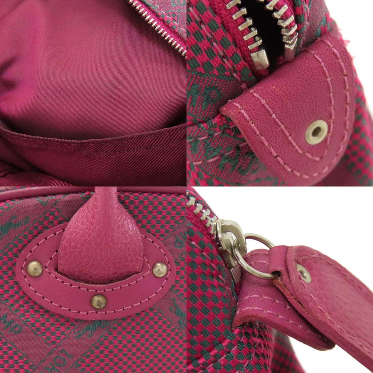 Longchamp Longchamp Horse Check Handbag Nylon Material Ladies [Used] [Longchamp] 8