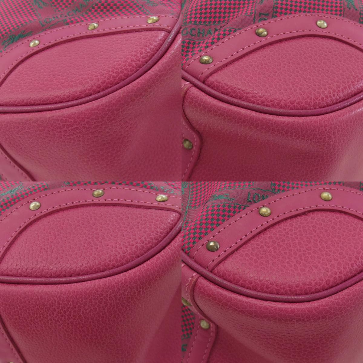 Longchamp Longchamp Horse Check Handbag Nylon Material Ladies [Used] [Longchamp] 10