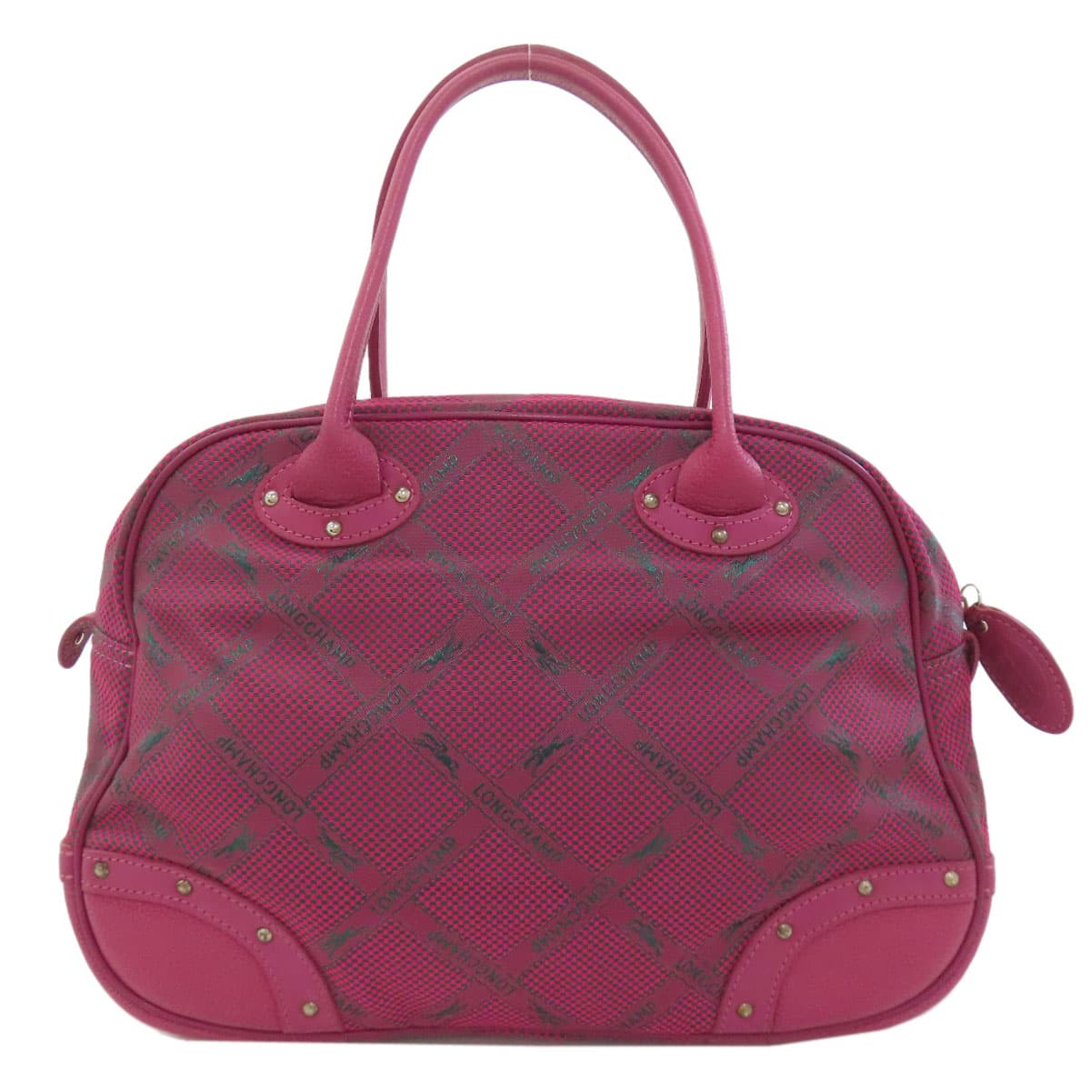 Longchamp Longchamp Horse Check Handbag Nylon Material Ladies [Used] [Longchamp] 2