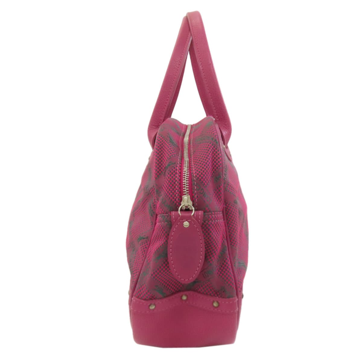 Longchamp Longchamp Horse Check Handbag Nylon Material Ladies [Used] [Longchamp] 3