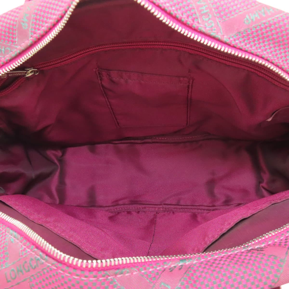 Longchamp Longchamp Horse Check Handbag Nylon Material Ladies [Used] [Longchamp] 5