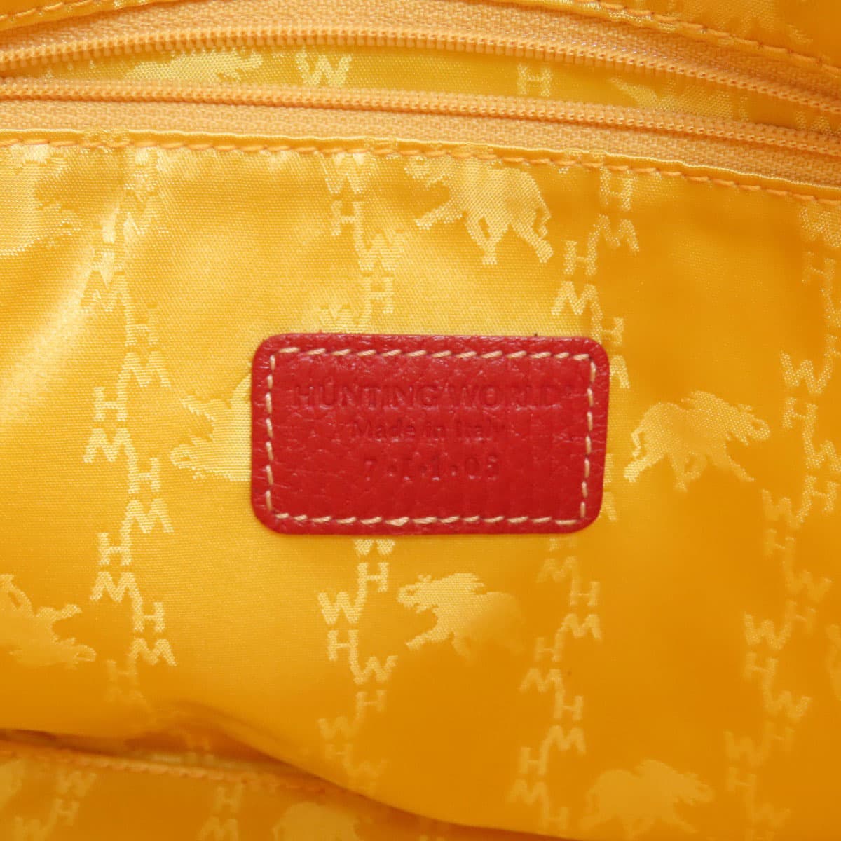Hunting World Logo Handbag Leather Ladies [Used] [HUNTING WORLD] 6