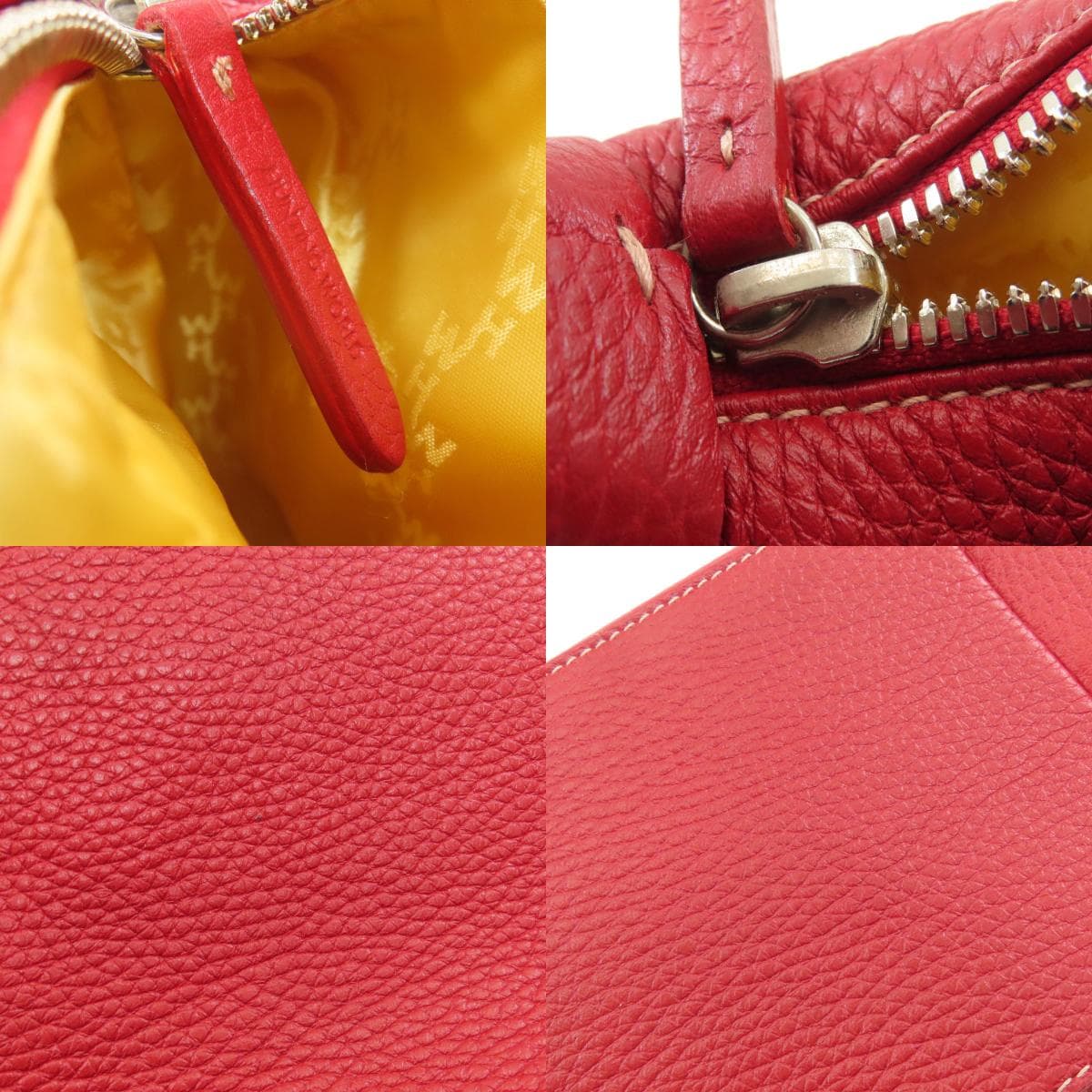 Hunting World Logo Handbag Leather Ladies [Used] [HUNTING WORLD] 7