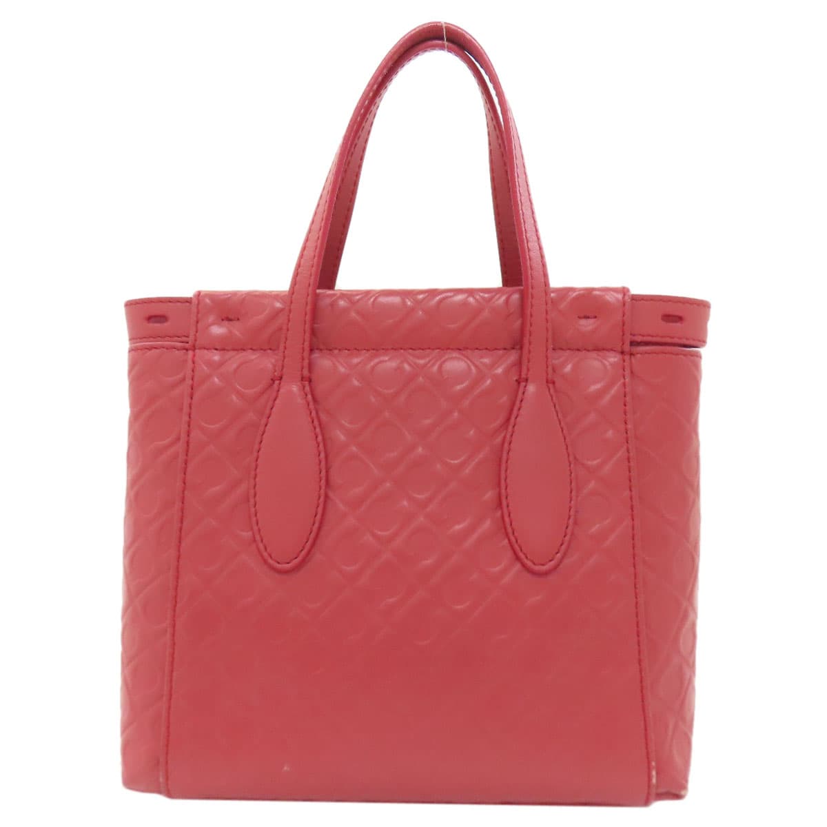 Gherardini logo motif 2WAY handbag leather for ladies [Used] [GHERARDINI] 2