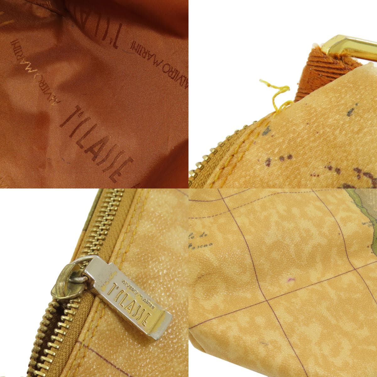 Prima Classe Map Pattern Shoulder Bag PVC Ladies [Used] [PRIMA CLASSE] 8