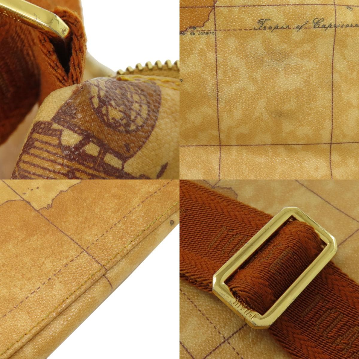 Prima Classe Map Pattern Shoulder Bag PVC Ladies [Used] [PRIMA CLASSE] 9