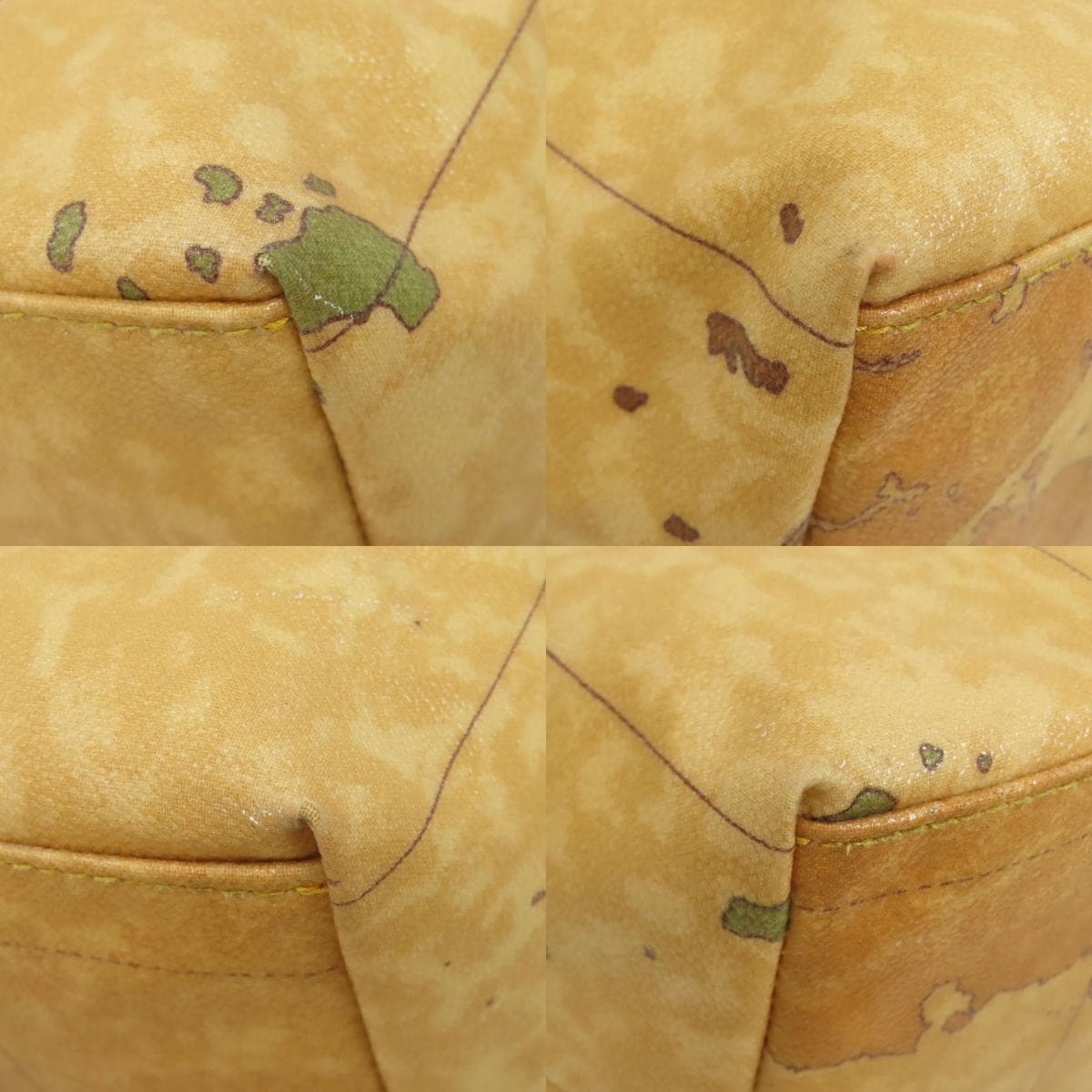 Prima Classe Map Pattern Shoulder Bag PVC Ladies [Used] [PRIMA CLASSE] 10