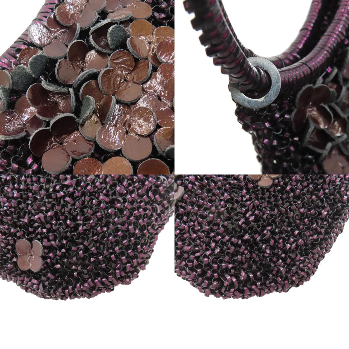 Anteprima wire bag with flower motif, handbag, PVC, ladies [used] [ANTEPRIMA] 9