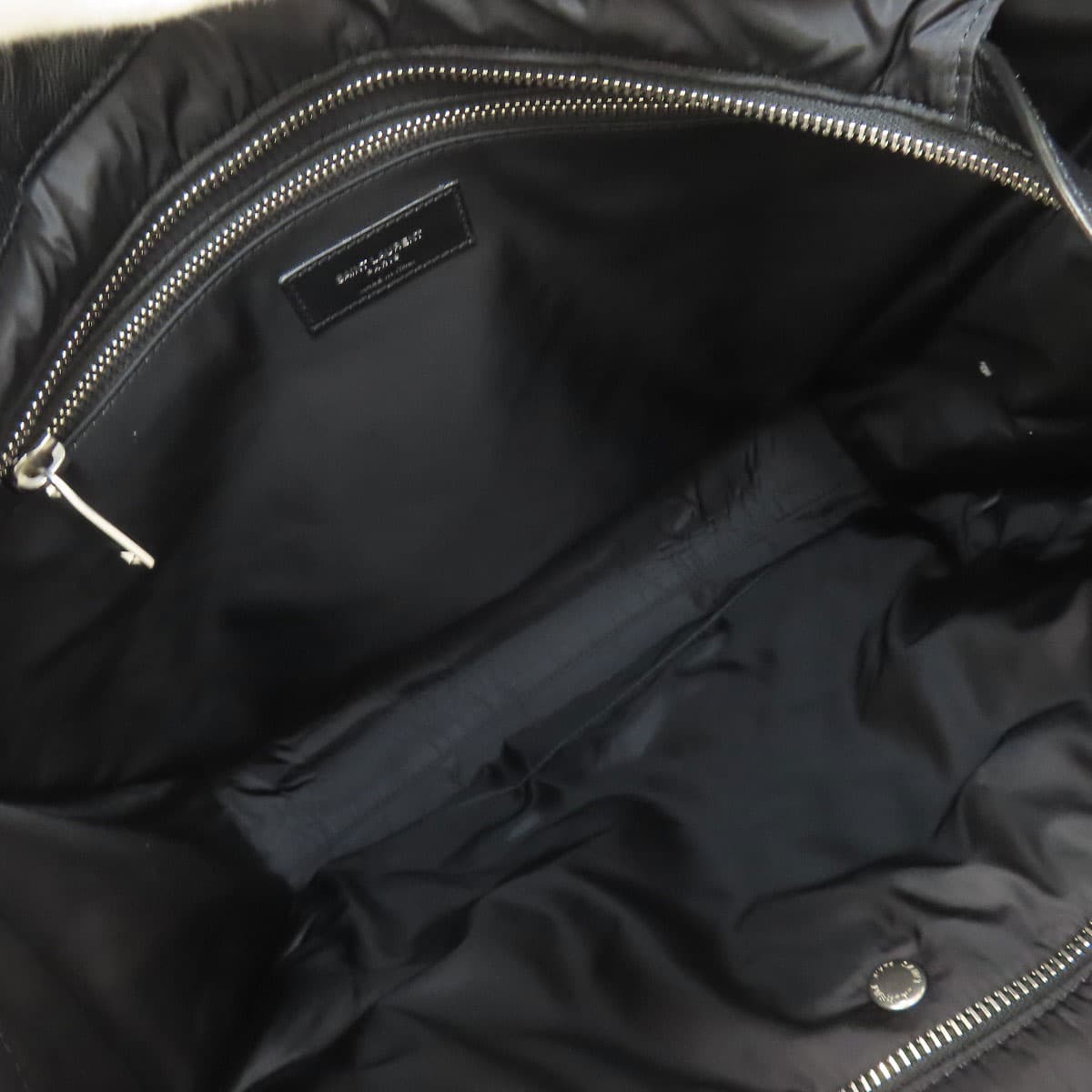 Saint Laurent Logo Tote Bag Nylon Material Ladies [Used] [SAINT LAURENT] 5