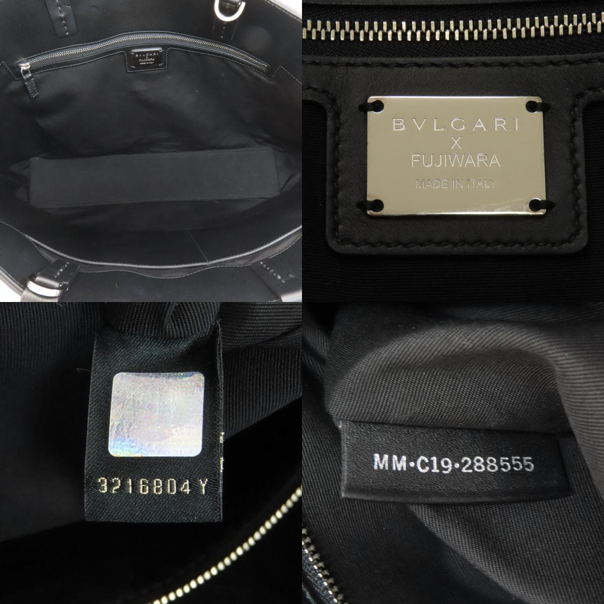 Bulgari 2WAY Tote Bag Calf Ladies [Used] [BVLGARI] 5