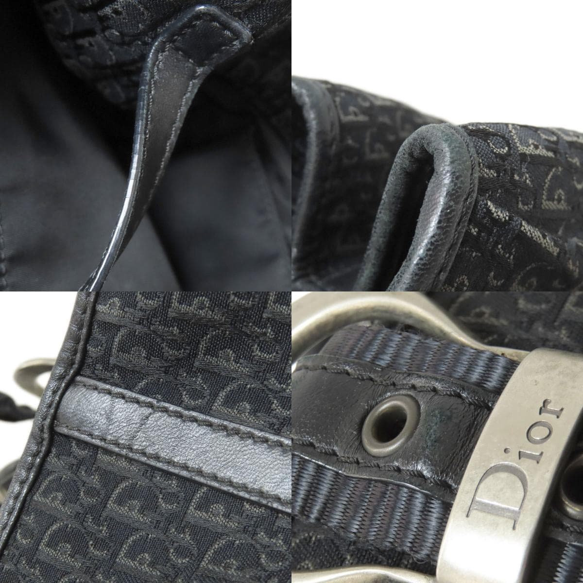 Christian Dior Trotter Pattern Tote Bag Canvas Ladies [Used] [CHRISTIAN DIOR] 8