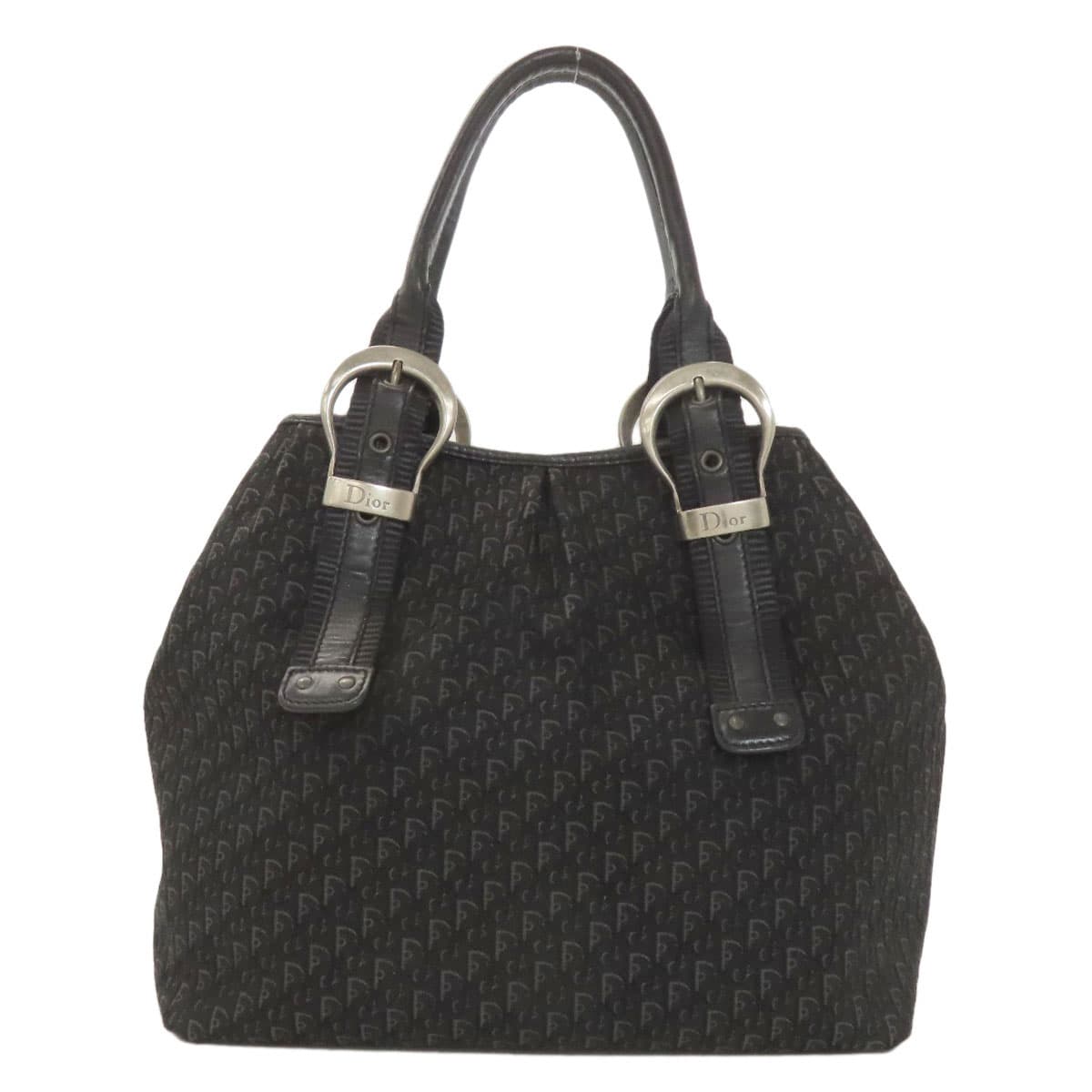 Christian Dior Trotter Pattern Tote Bag Canvas Ladies [Used] [CHRISTIAN DIOR] 2