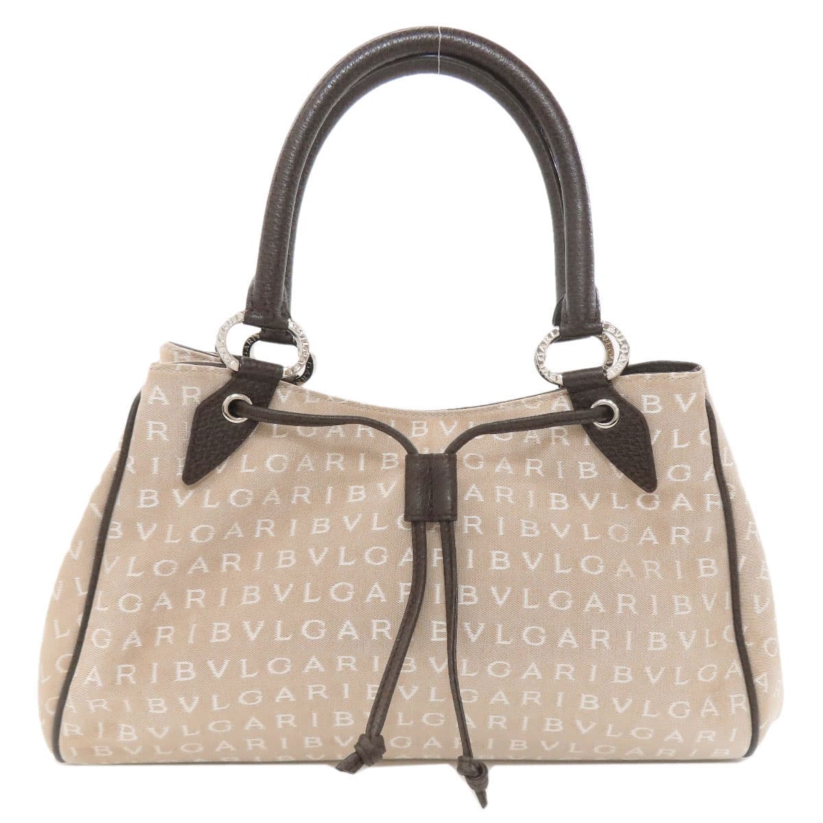 Bulgari Logo Mania Handbag Canvas Ladies [Used] [BVLGARI]