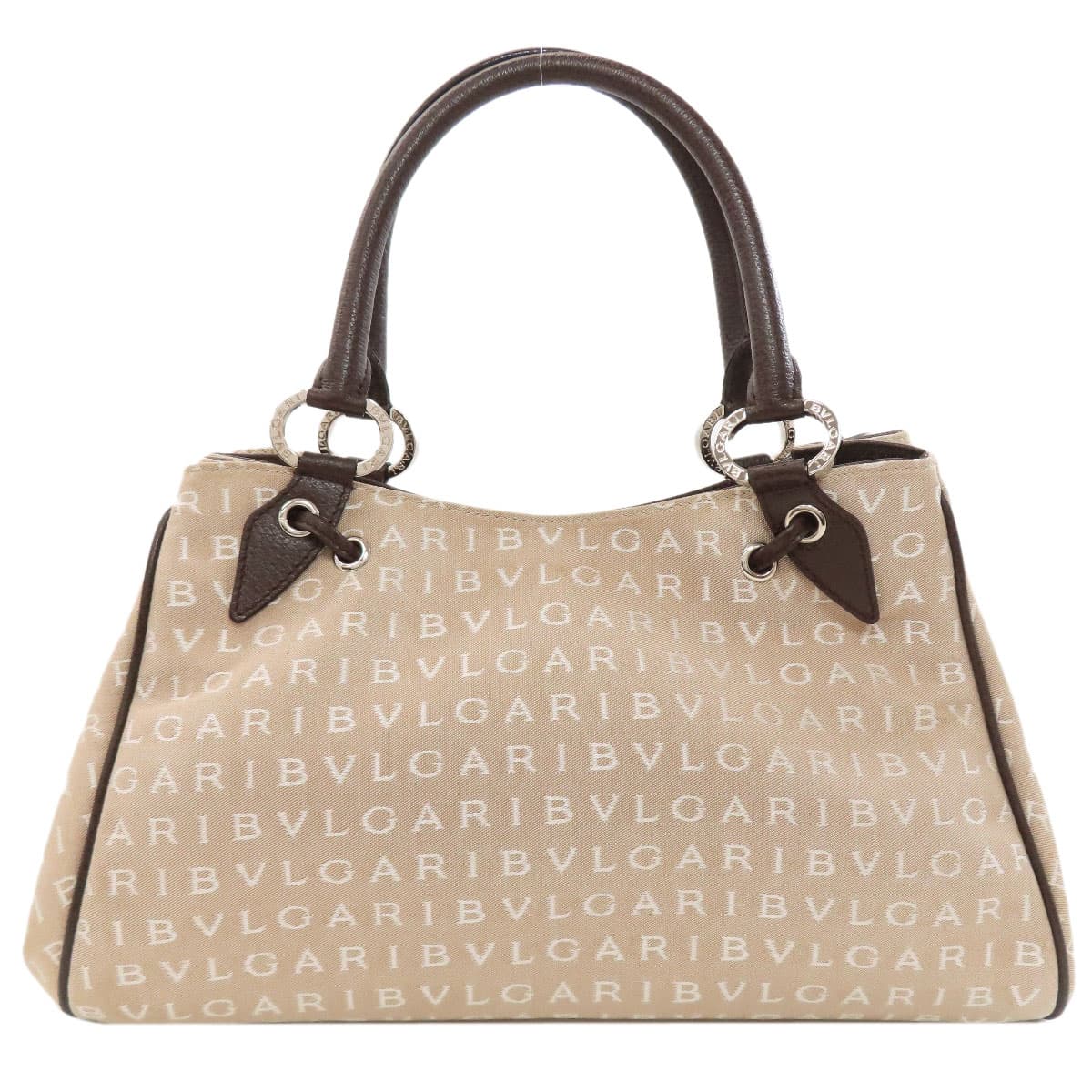 Bulgari Logo Mania Handbag Canvas Ladies [Used] [BVLGARI] 2