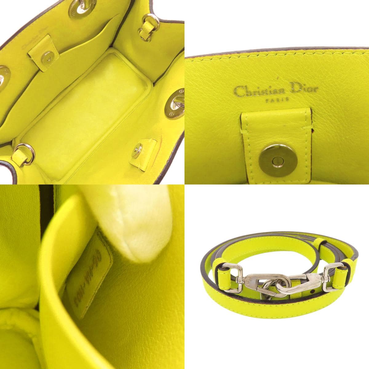 Christian Dior Diorissimo 2WAY Handbag Calf Leather Ladies [Used] [CHRISTIAN DIOR] 5