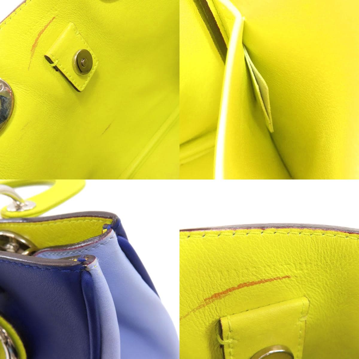 Christian Dior Diorissimo 2WAY Handbag Calf Leather Ladies [Used] [CHRISTIAN DIOR] 6